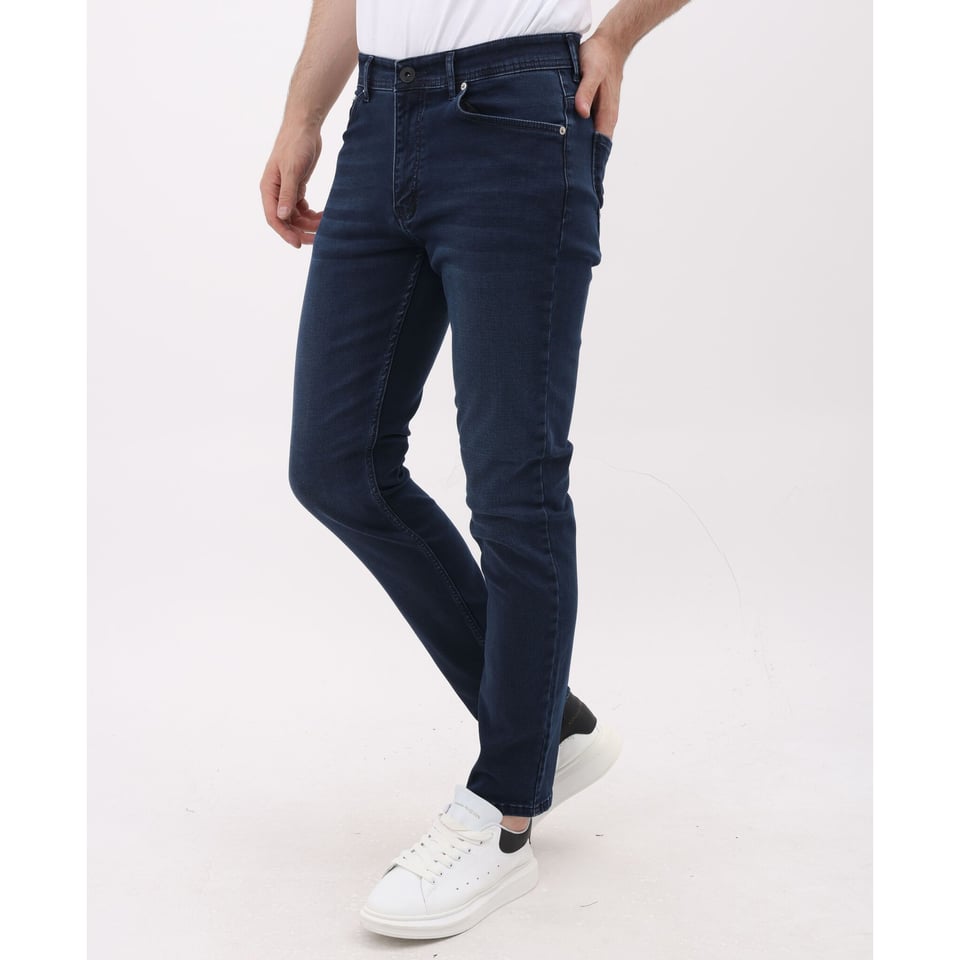 Heren Spijker Broeken - Regular Fit - Stretch Jeans Heren - MM-R-12 - Blauw