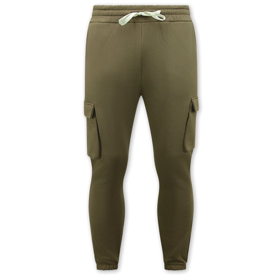 Heren Trainingspakken Volwassenen - Oversized Joggingpak - Dik Geweven - Bruin