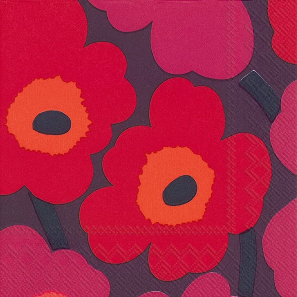 Marimekko Unikko Servetten Mauve
