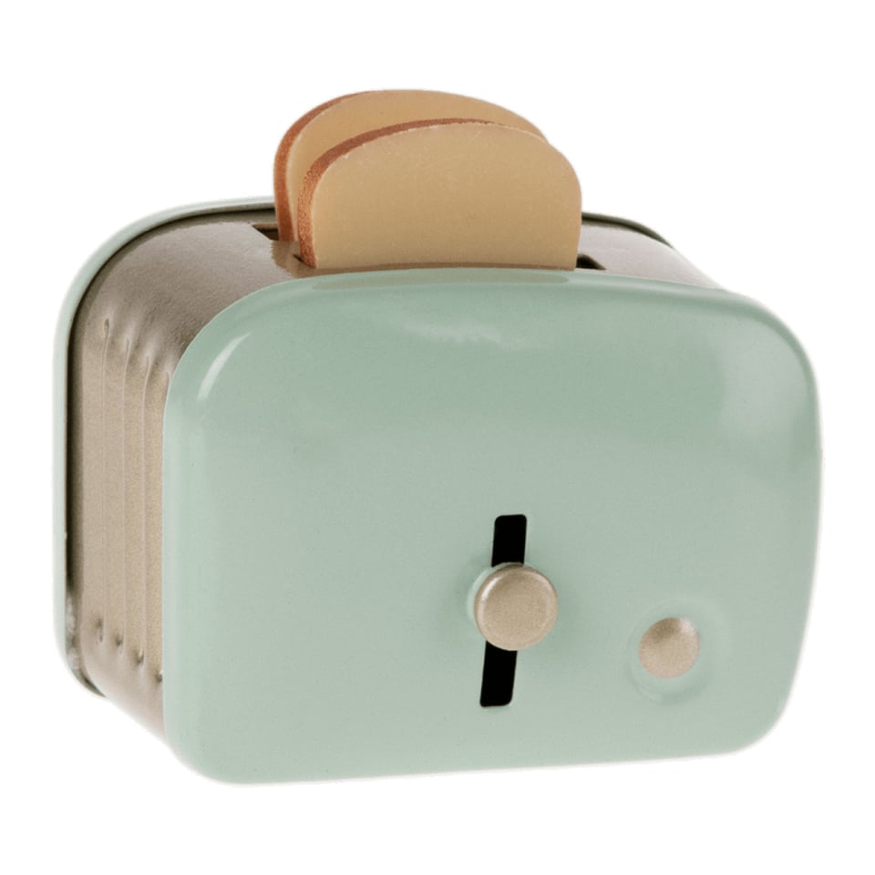 Miniature Toaster with Bread - Mint