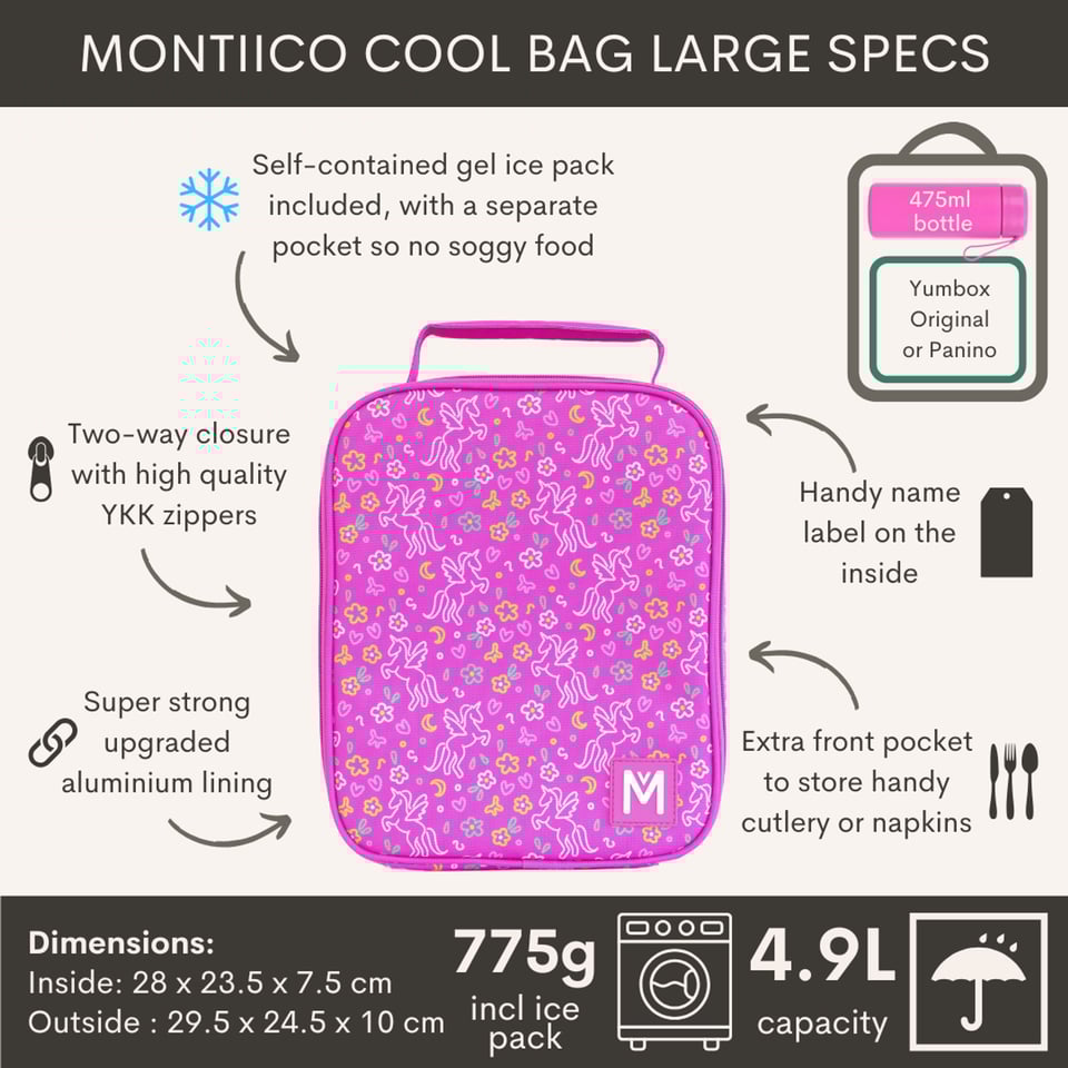 Montii Lunch Koeltas L Unicorn - Paars