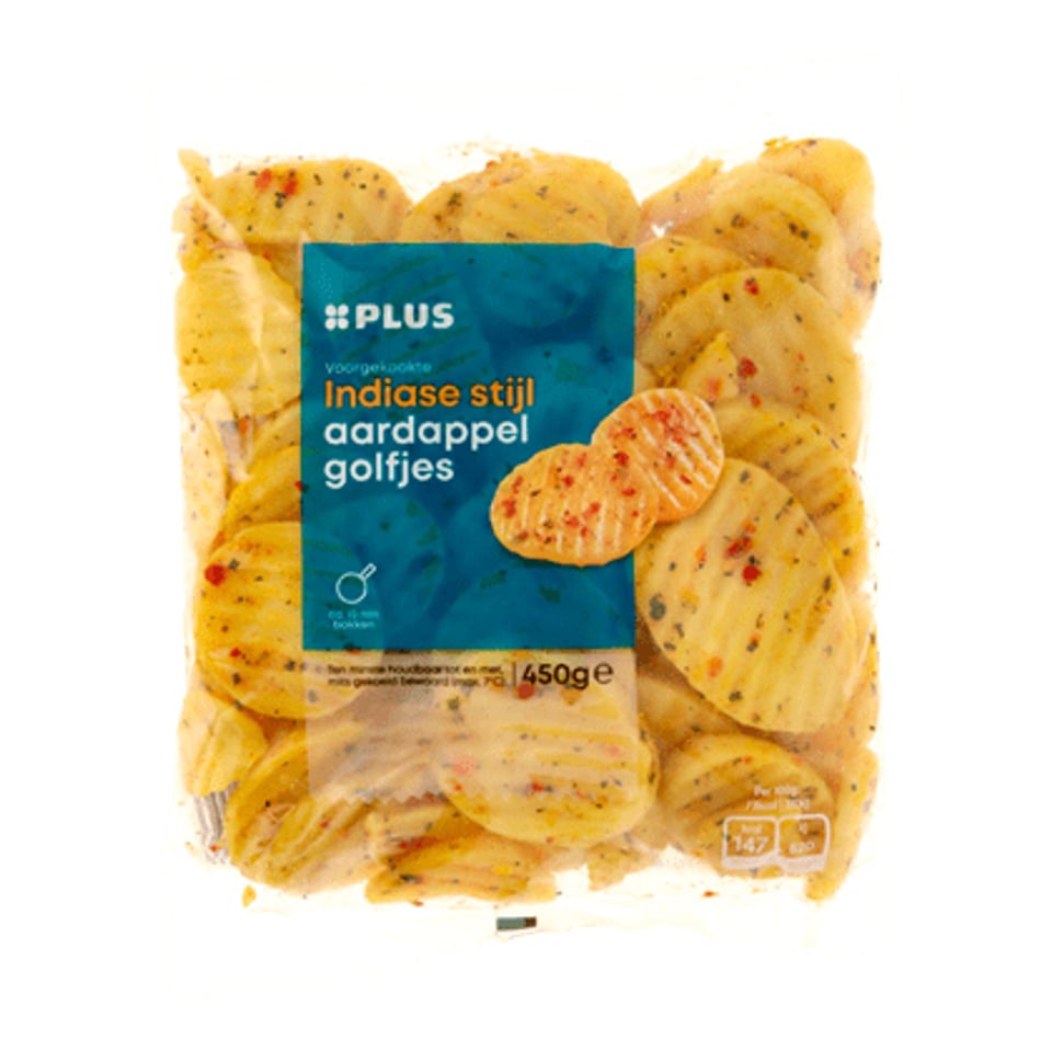 PLUS Aardappelgolfjes Indiase Stijl