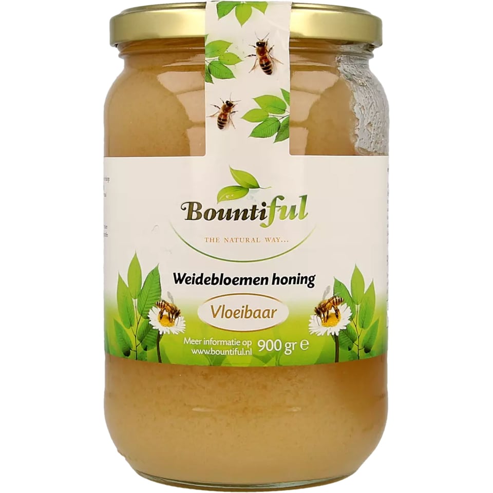 Bountiful Weidebloemen Honing Vloeibaar 900g