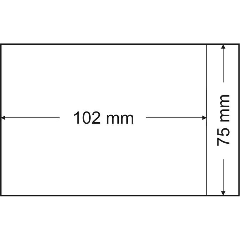 Pergamijnzakjes 75 X 102 Mm - 500 Stuks