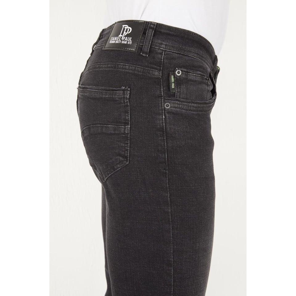 Spijkerbroek Heren Stretch Regular Fit Jeans - DP17- Grijs