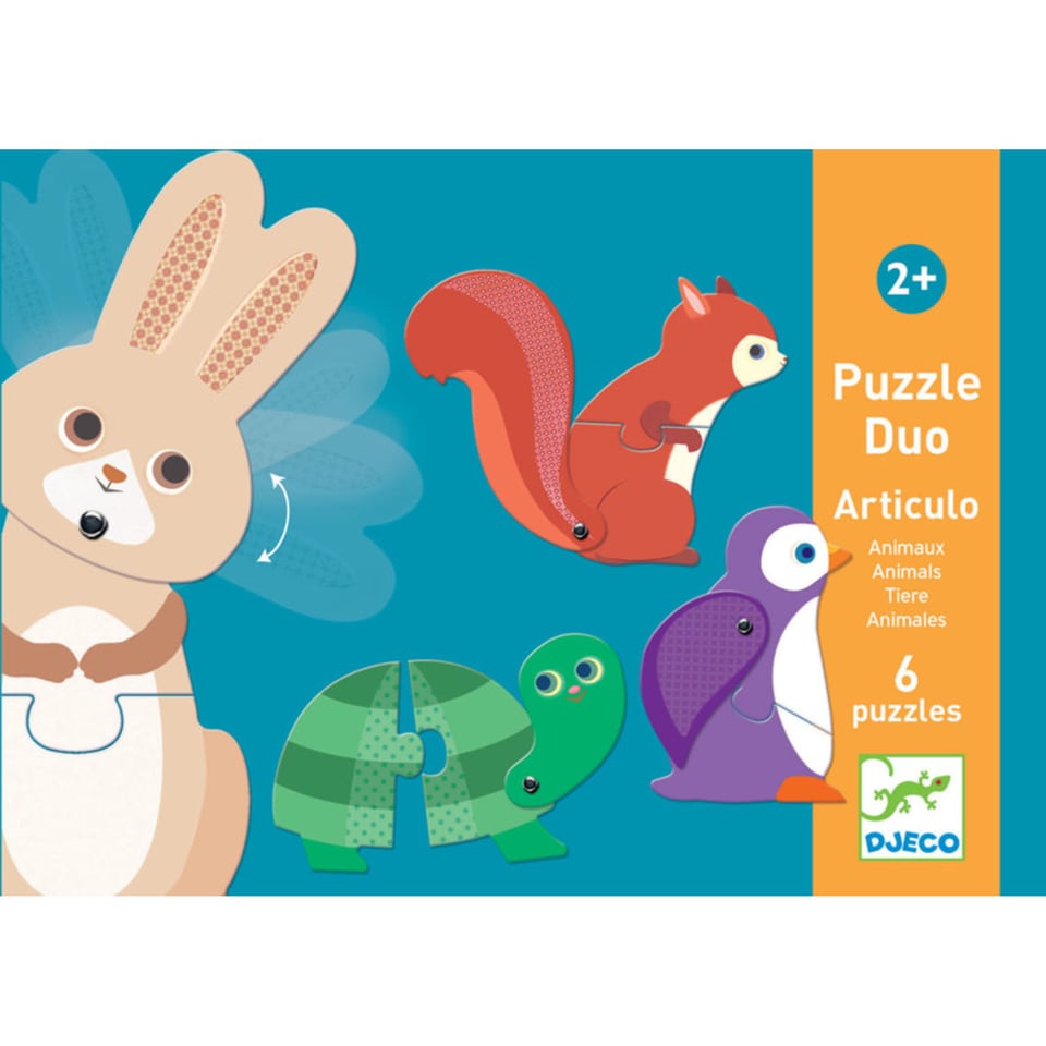 Djeco Duo Puzzel Dieren Articulo 2+