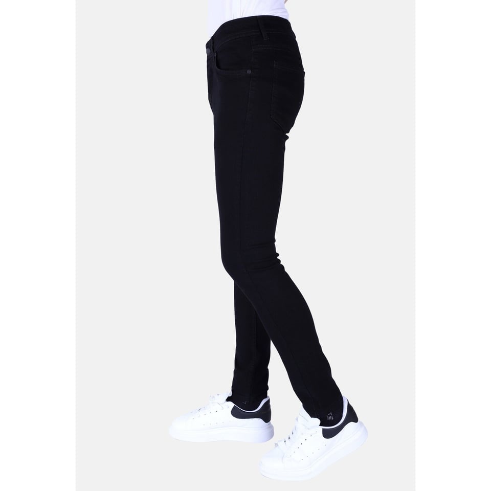 Nette Heren Spijkerbroek Slim-Fit Met Stretch -1091- Zwart