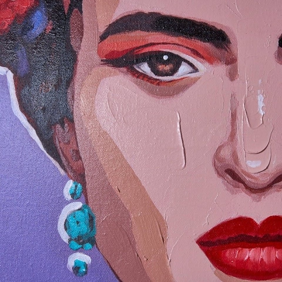 Schilderij Frida Acryl Op Canvas 90x120cm