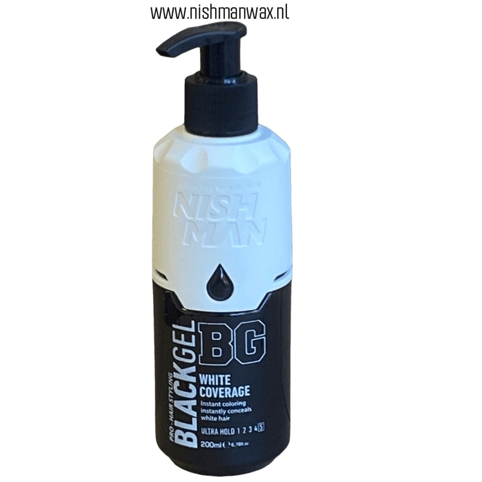 Nishman Black Gel BG White Coverage 200 ml