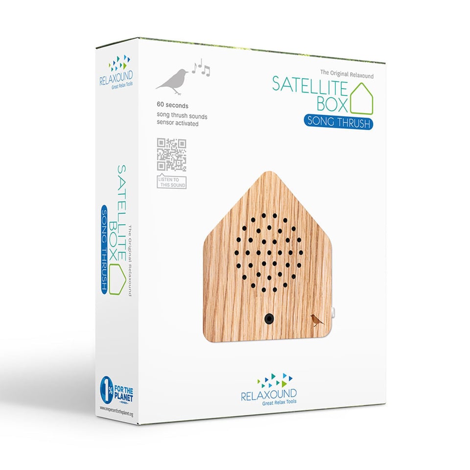 Vogelhuisje Satellite Zanglijster Eiken Hout