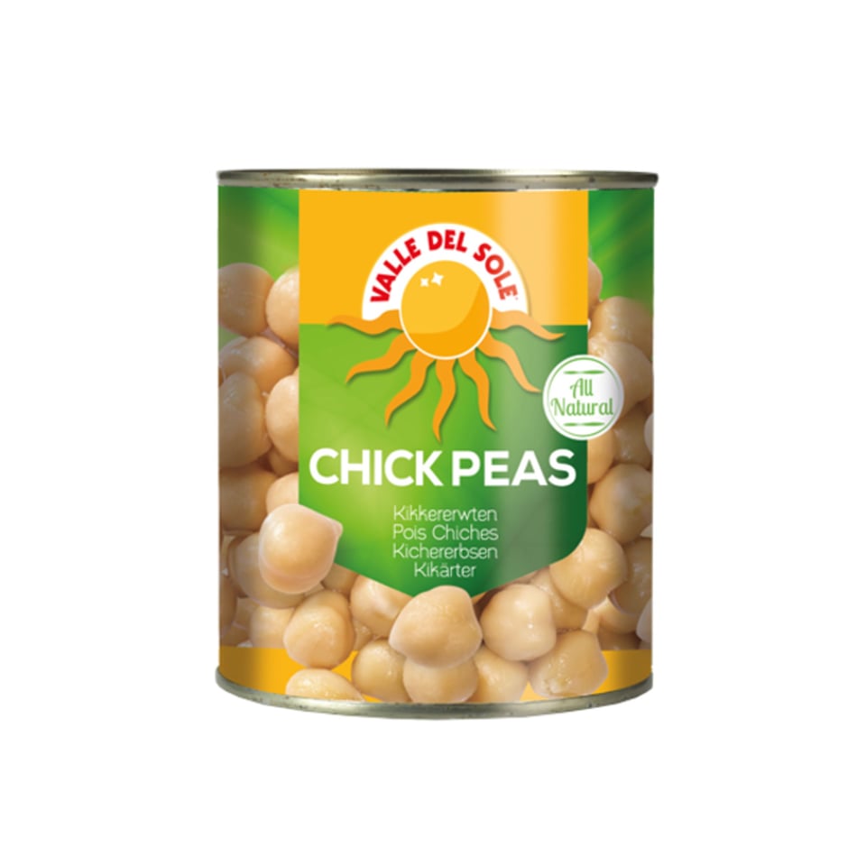 Chick Peas 800g in Blik Valle Del Sole