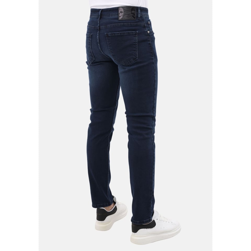 Heren Spijker Broeken - Regular Fit - Stretch Jeans Heren - MM-R-12 - Blauw