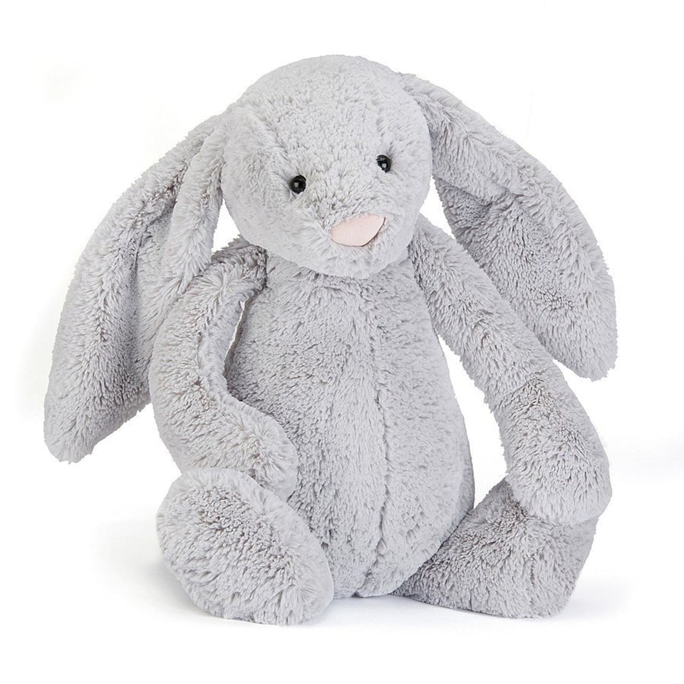 Jellycat Bashful Bunny Silver - Huge