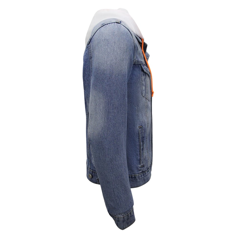 Denim SpijkeJack Met Capuchon Heren - RJ-966 - Blauw