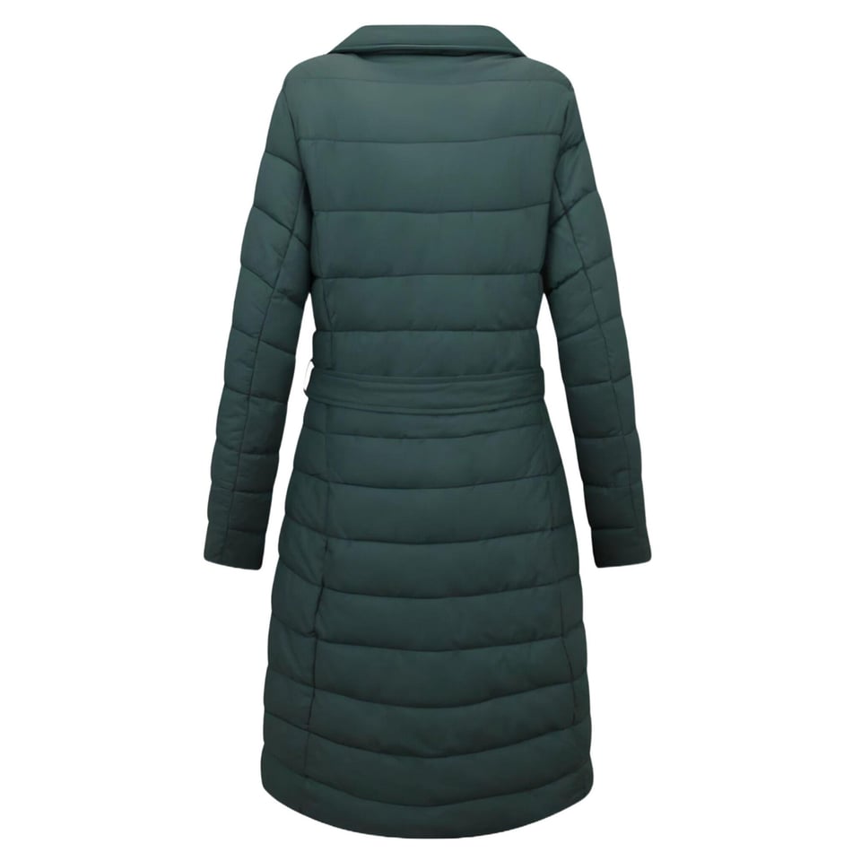 Puffer Jacket Dames Lang - 7921 - Groen