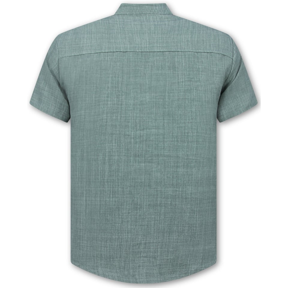 Linnen Zomerset Heren - Linnen Twinset - Linnen Overhemd Heren - Zomer Broek Heren - MG-012 - Grijs