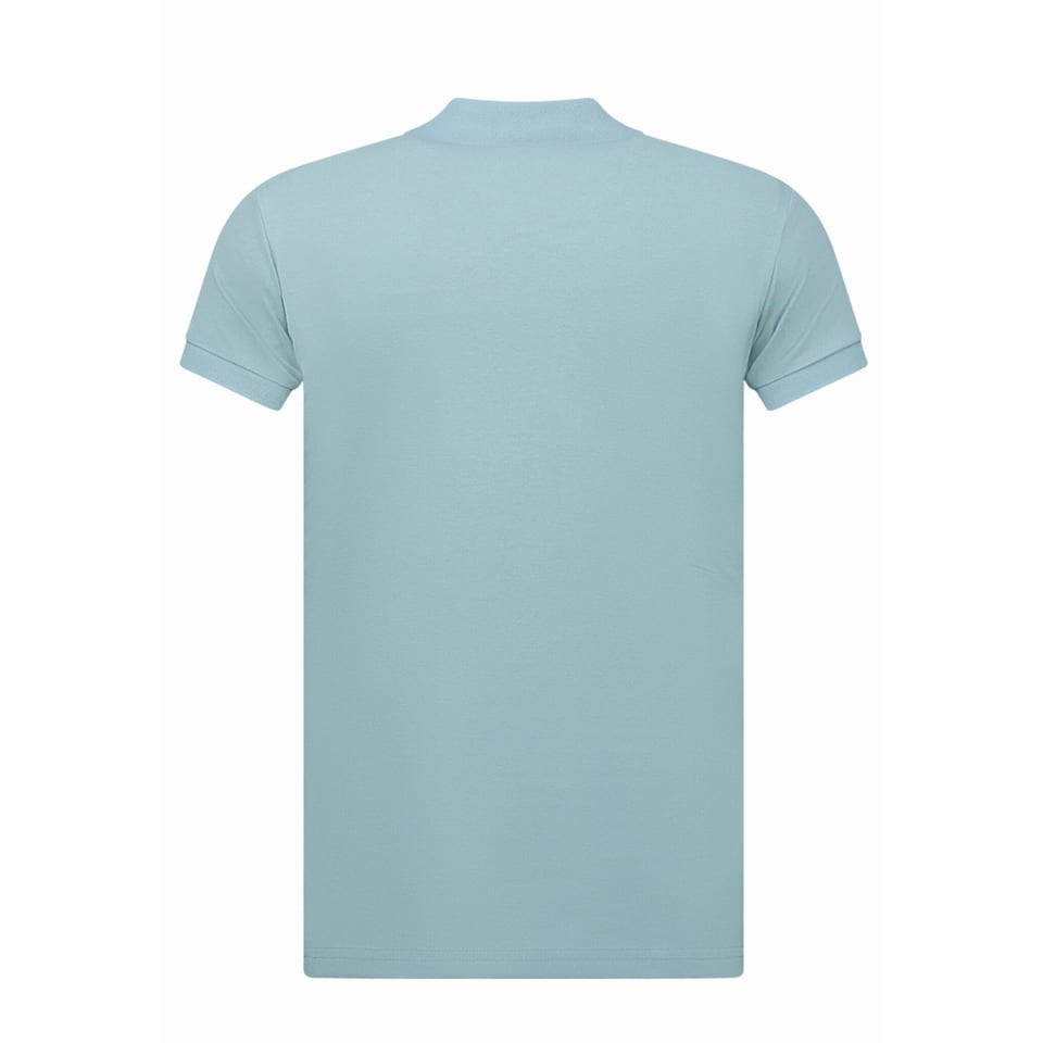 Poloshirt - Poloshirts Heren Korte Mouw - Poloshirt Heren - Slim Fit - A150 - Licht Blauw