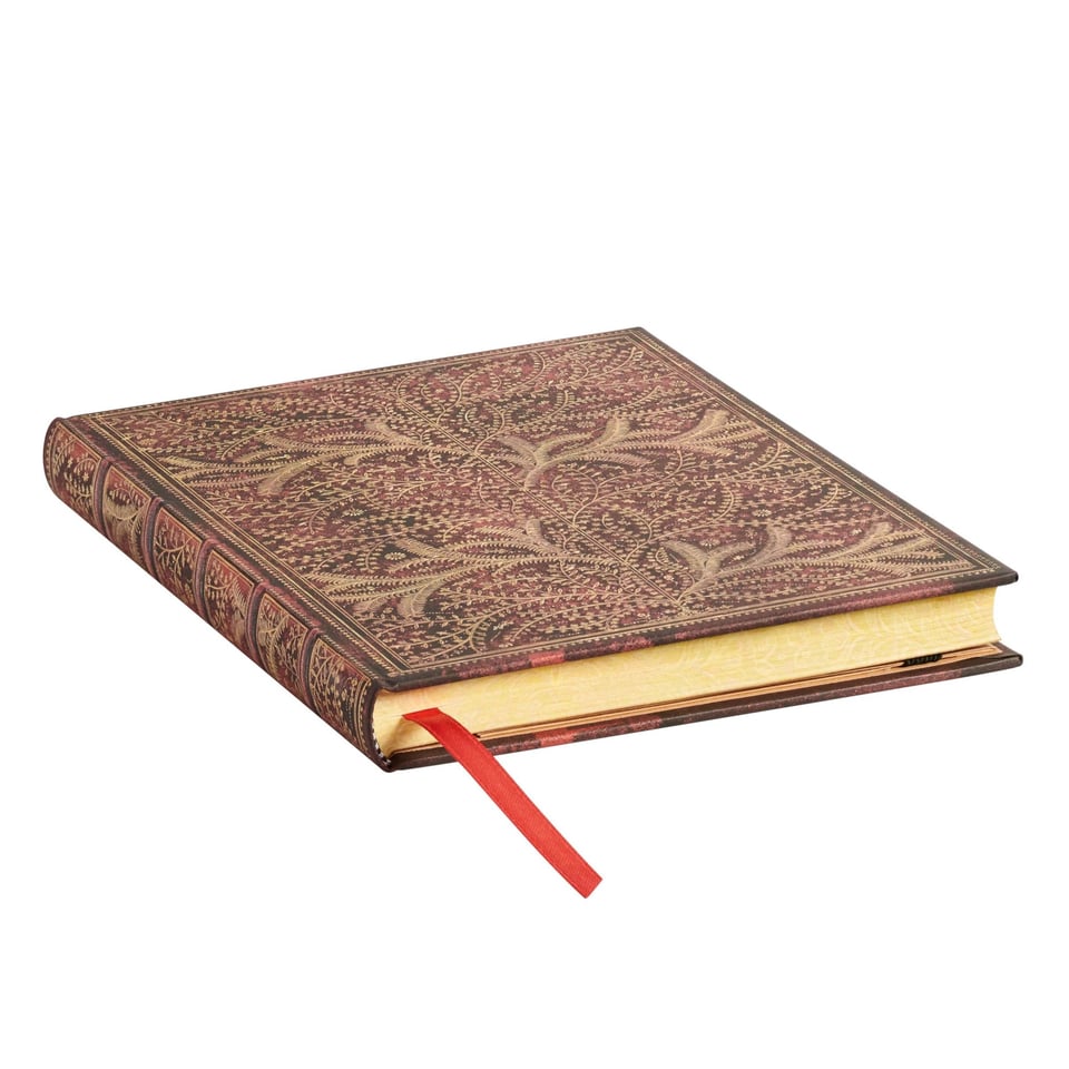 Paperblanks Notebook Midi Plain Wildwood - Gold red