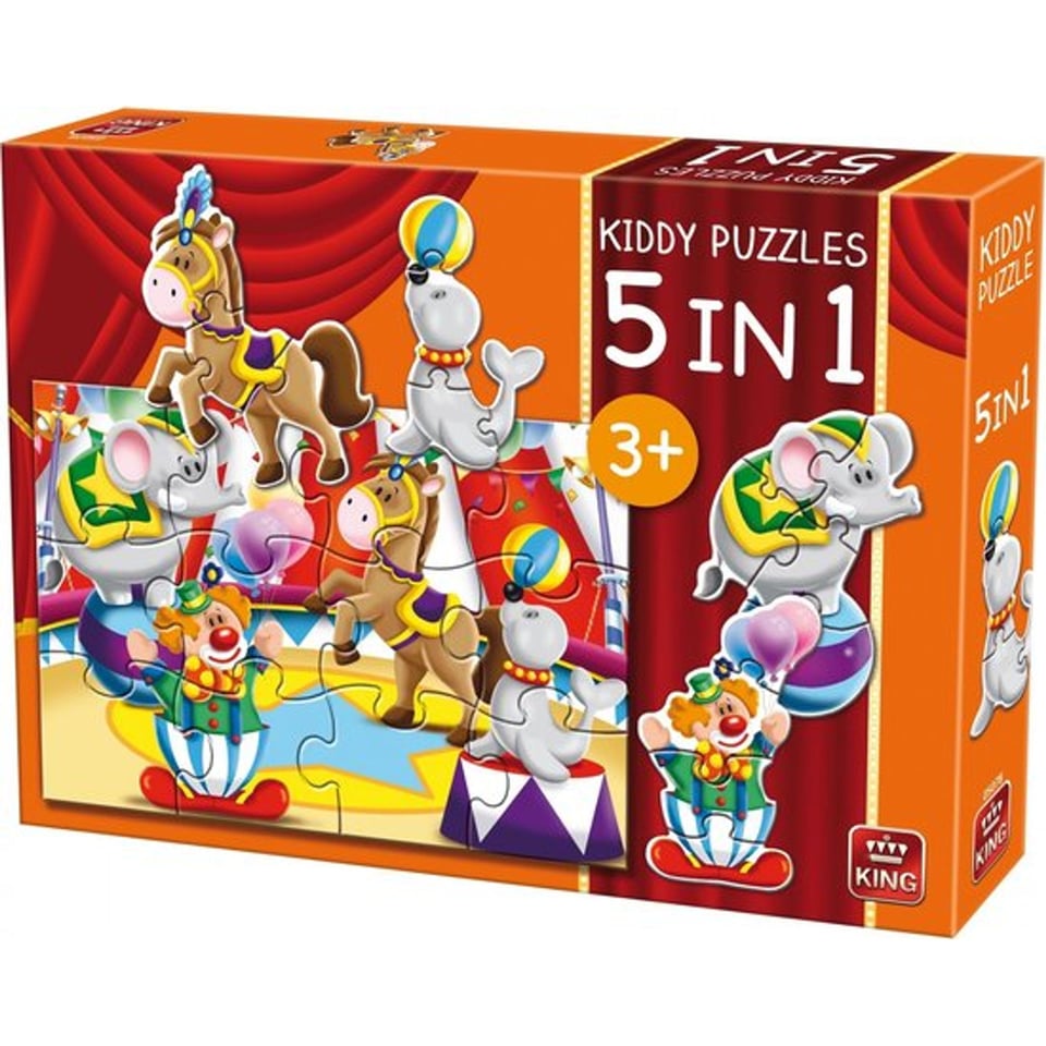 Puzzel 5 in 1 Circus