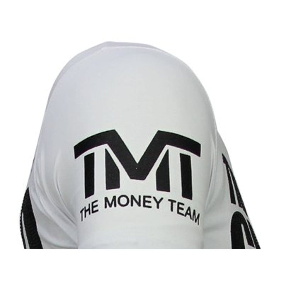 Money Team Champ - Rhinestone T-Shirt - Wit
