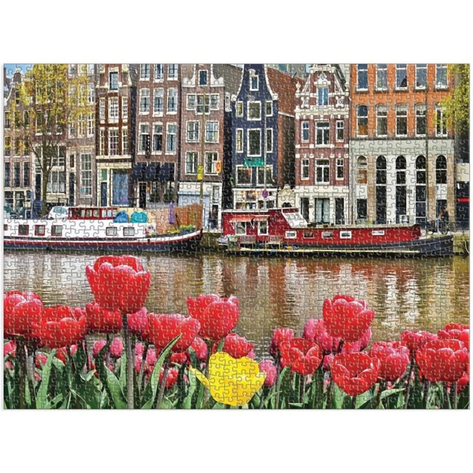 Galison Jigsaw Puzzle Flowers In Amsterdam 50 X 70 Cm 1000 Pieces