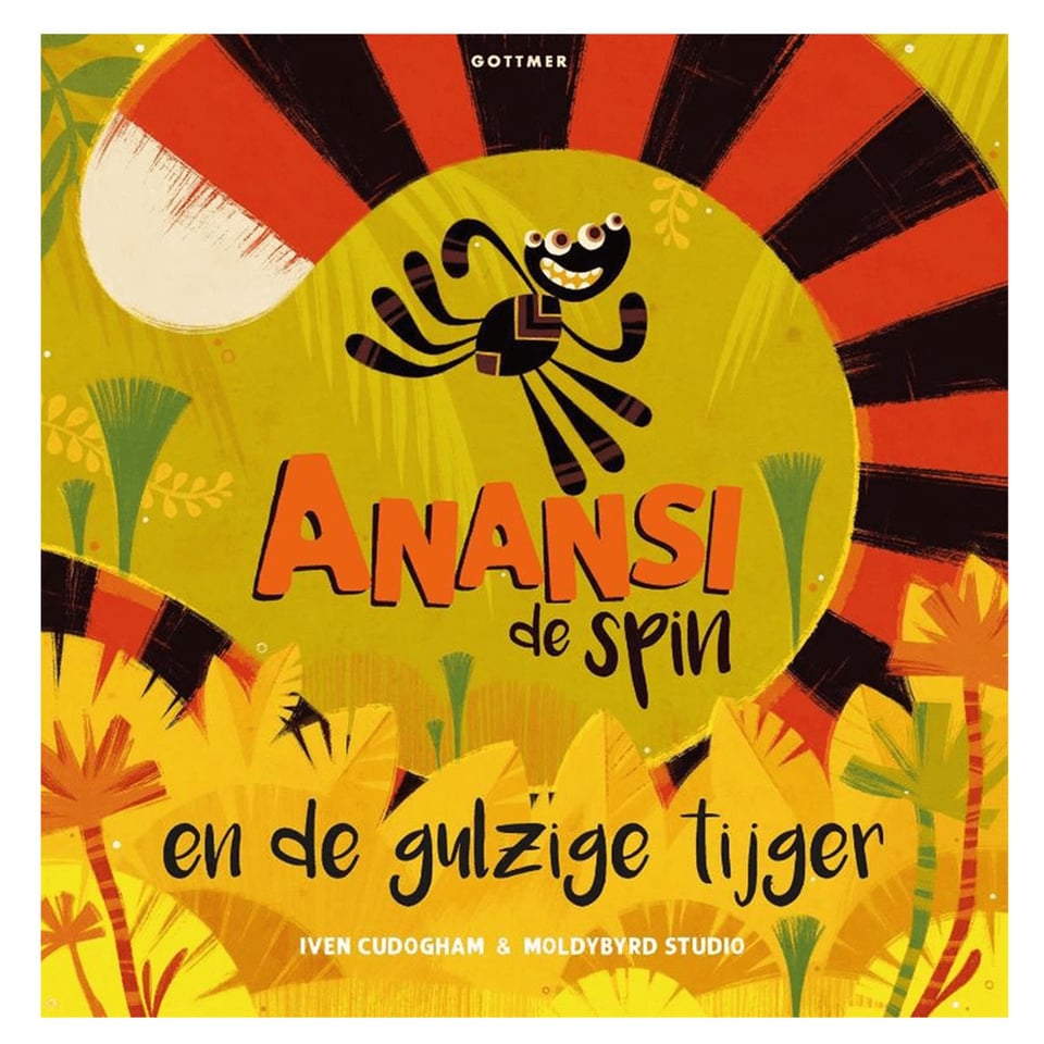 Anansi De Spin en De Gulzige Tijger - Iven Cudogham, Studio Moldybyrd