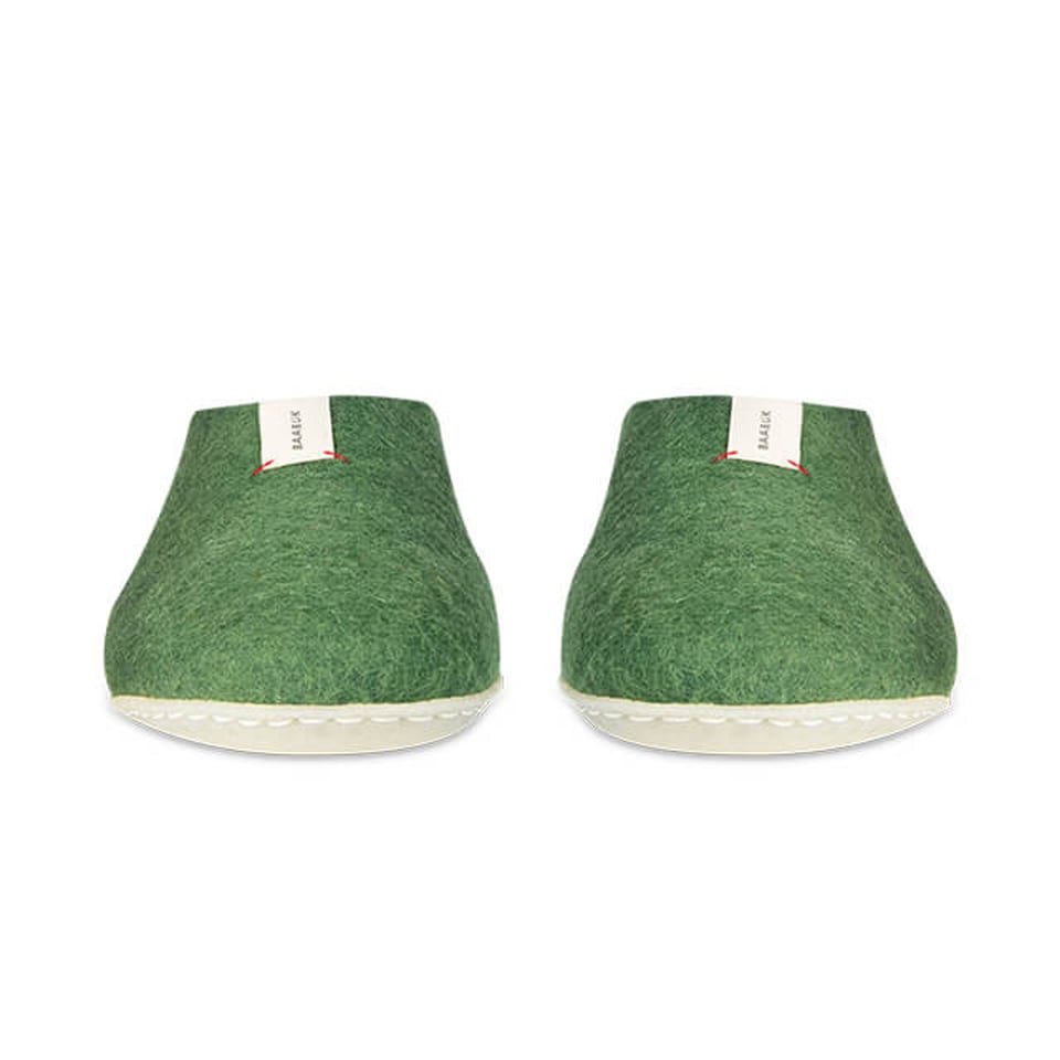 Mel Bottle Green, Wollen Pantoffel