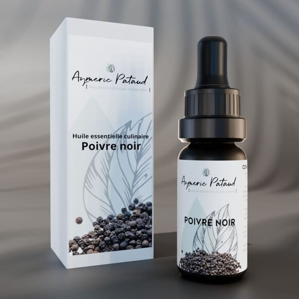 Culinaire etherische olie van Zwarte Peper - 10 ml Aymeric Pataud