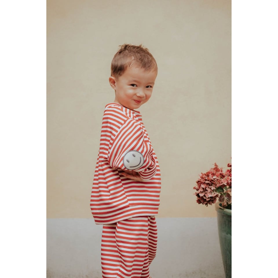 Fliink Alvin Sweatshirt Pompeian Red/ Sandshell