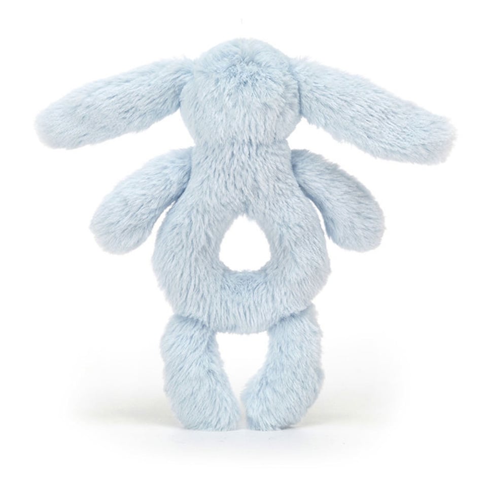 Jellycat Bashful Blauw Konijn Ring Rattle