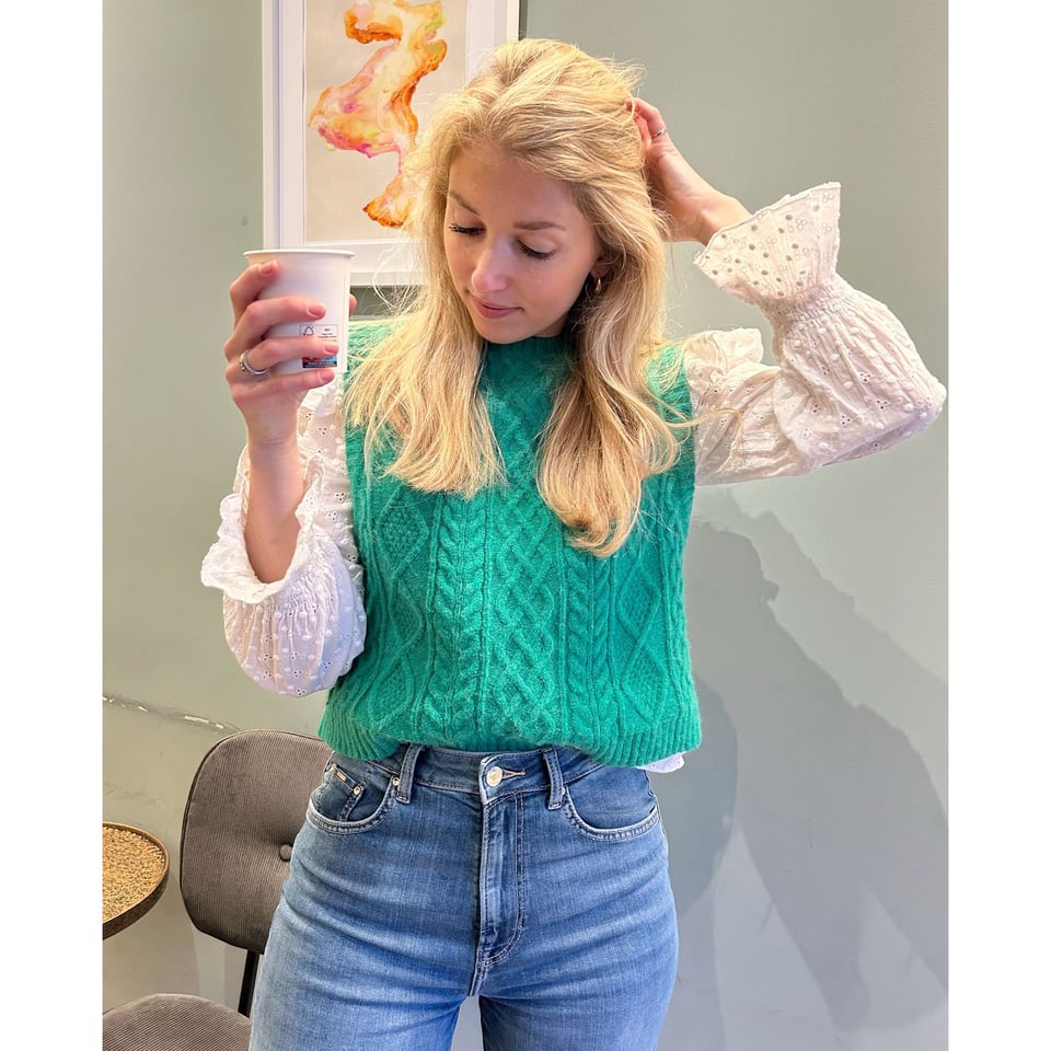 Spencer Green Cable knit