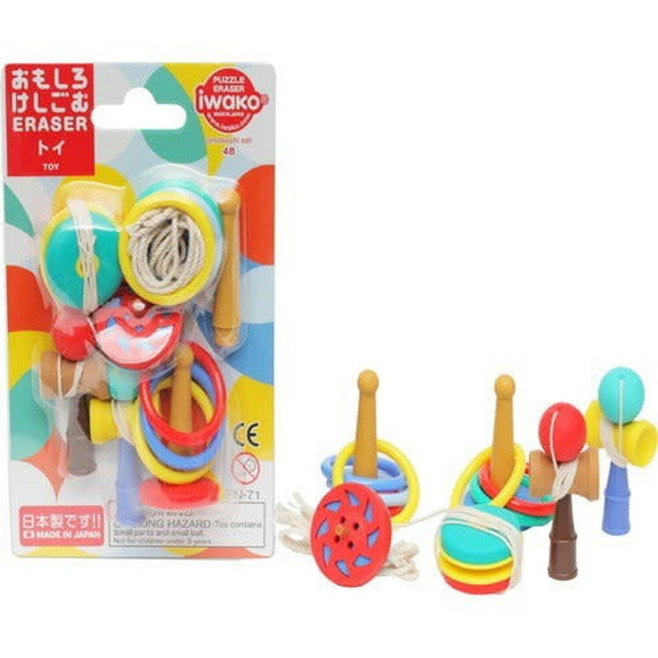 Iwako Puzzle Eraser Toys Set 3+