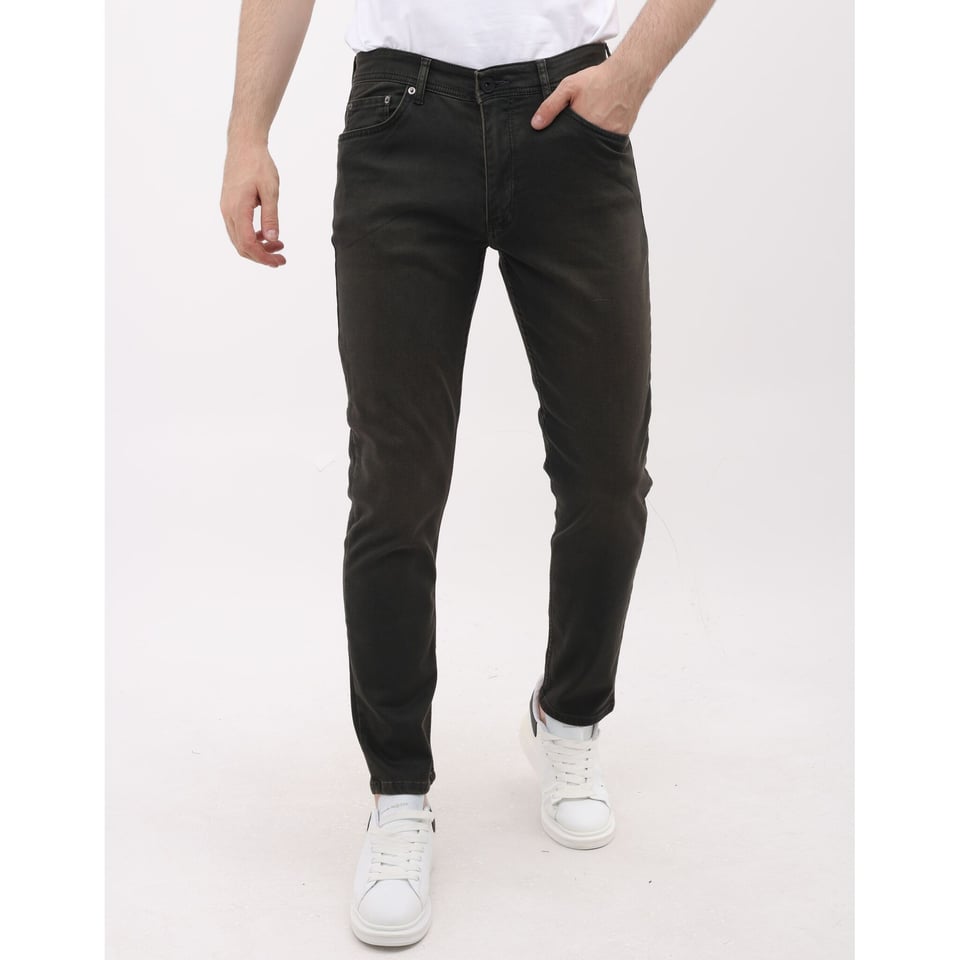 Spijkerbroek Mannen - Regular Fit - Heren Jeans Stretch - MM-R-17 - Donker Groen