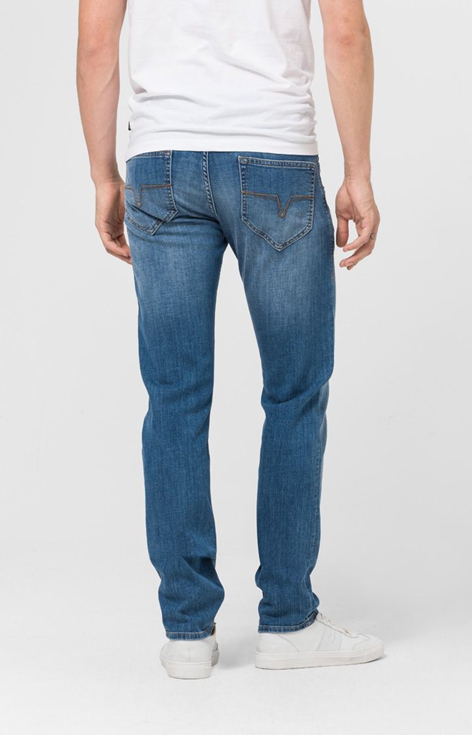 Modern Fit Jeans Mitch In Mid Blue Denim