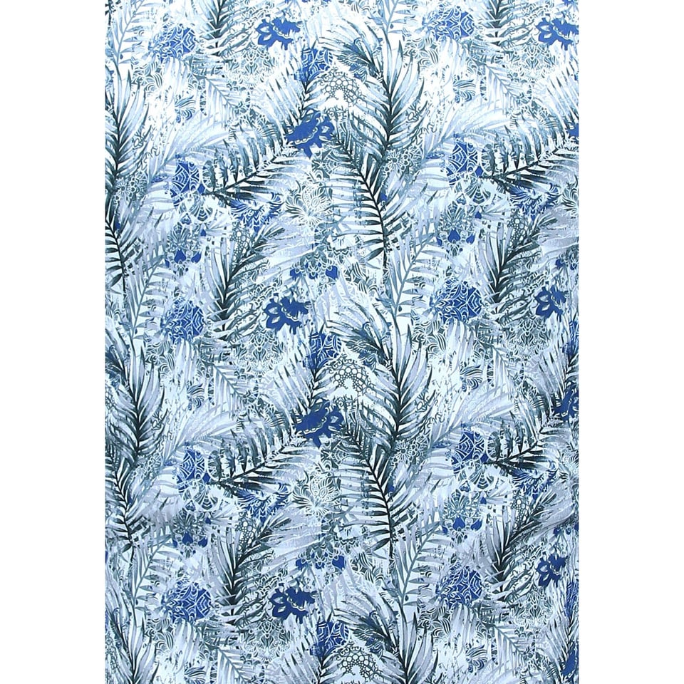 Katoen Overhemd Heren Lange Mouw Met Print - 3138 - Wit