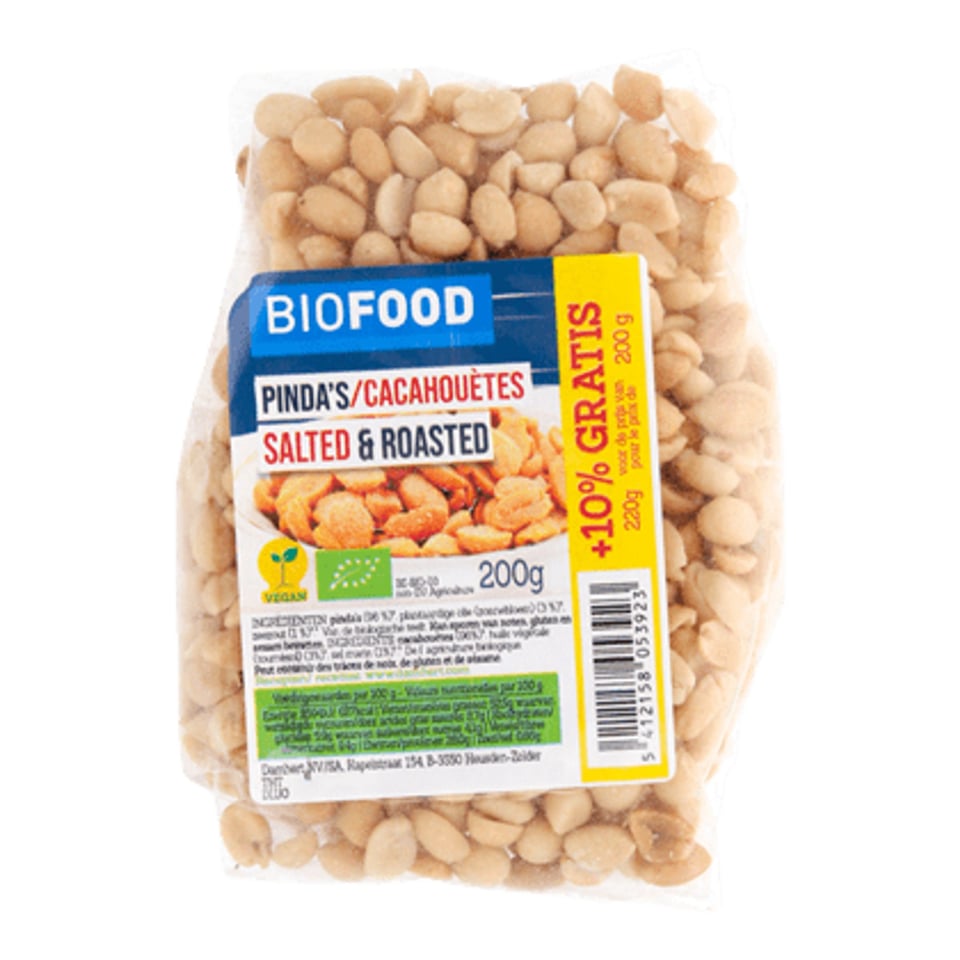 BIOFOOD Salted Roasted Pinda's