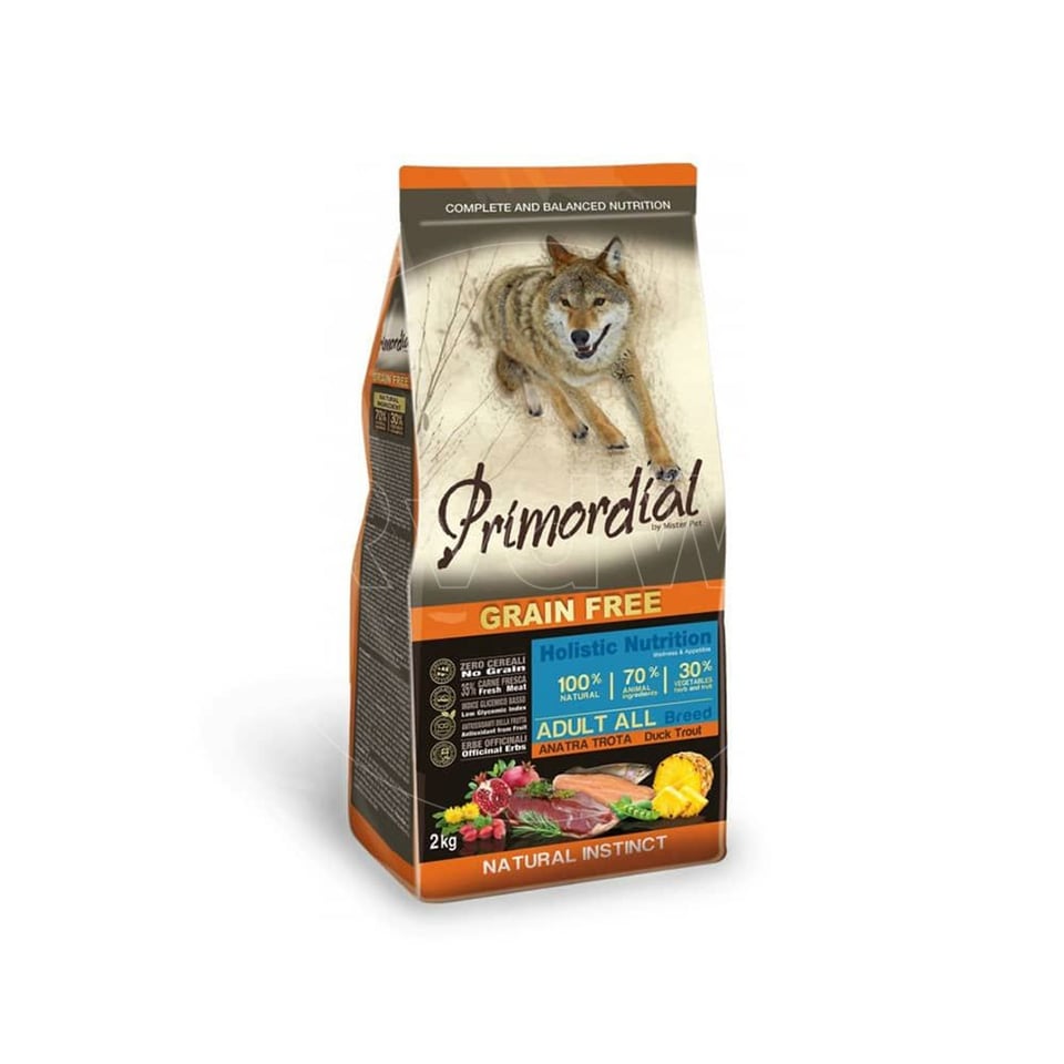 Primordial Hondenvoeding Duck & Trout