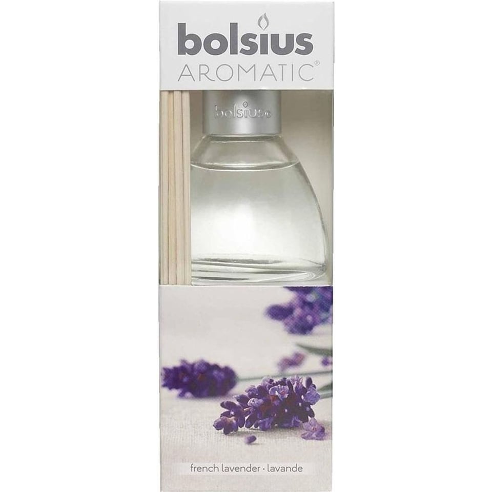 Bolsius French Lavendel - Geurstokjes - 45ml - 6 Stuks Bolsius Geurstokjes - Geurverspreider 45ml French Lavender