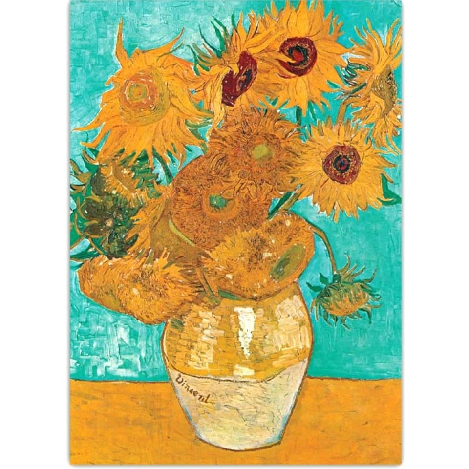 Postkaart - Vincent Van Gogh - De Vaas Met De Twaalf Zonnebloemen 1888