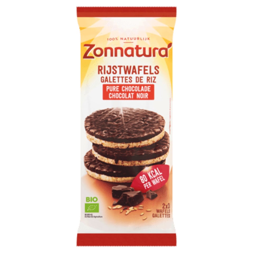 Zonnatura Rijstwafel Pure Chocolade Bio