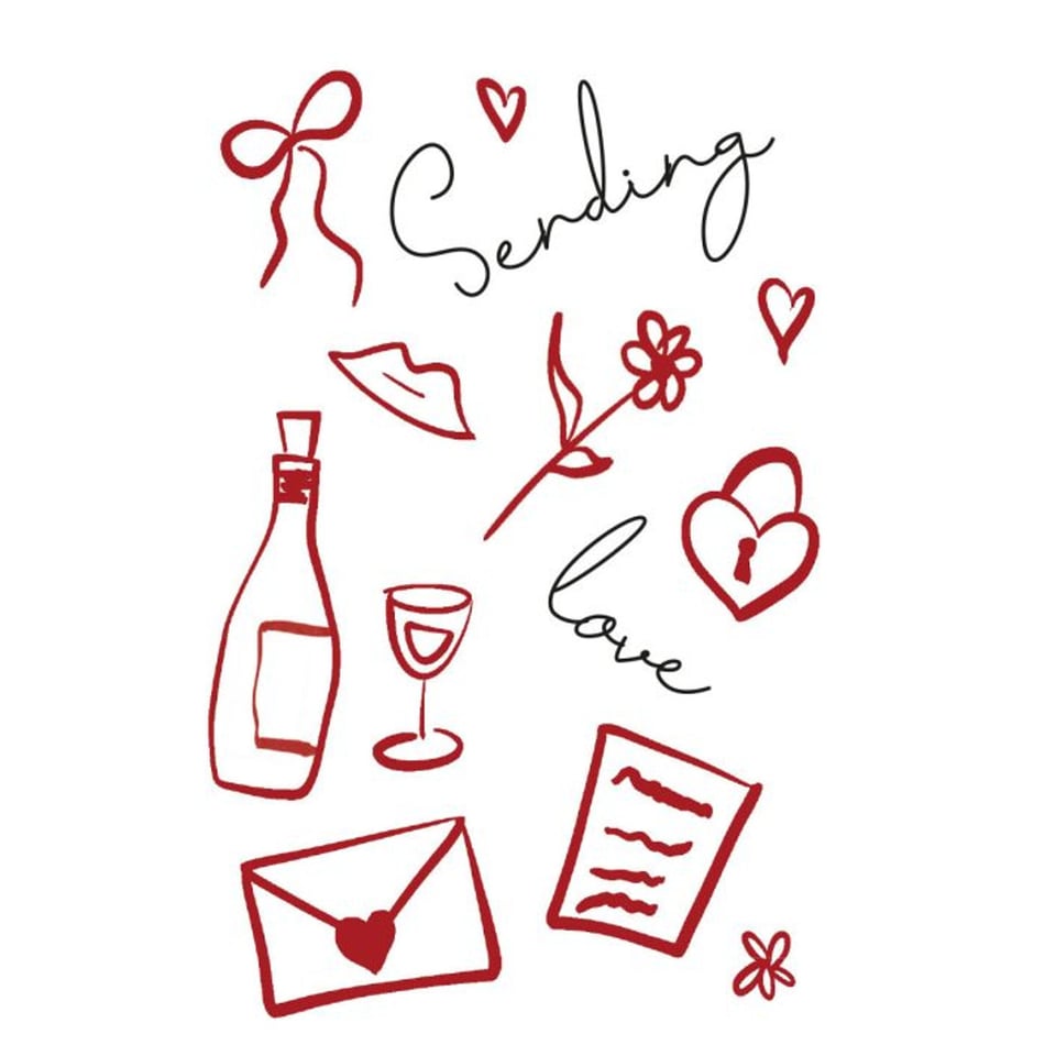Context Cards Gevouwen Kaart- La Vie Est Belle Sending Love