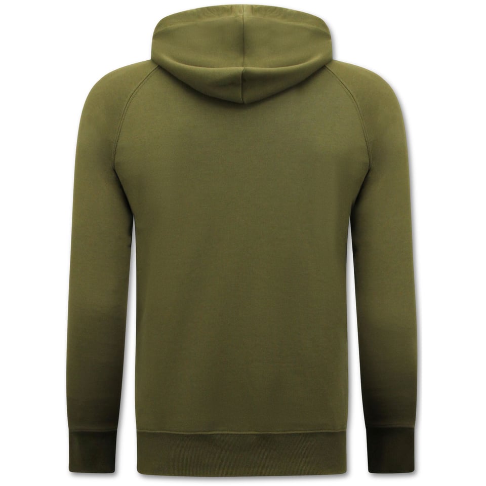 Hoodie Heren - Sweater Met Capuchon - Khaki