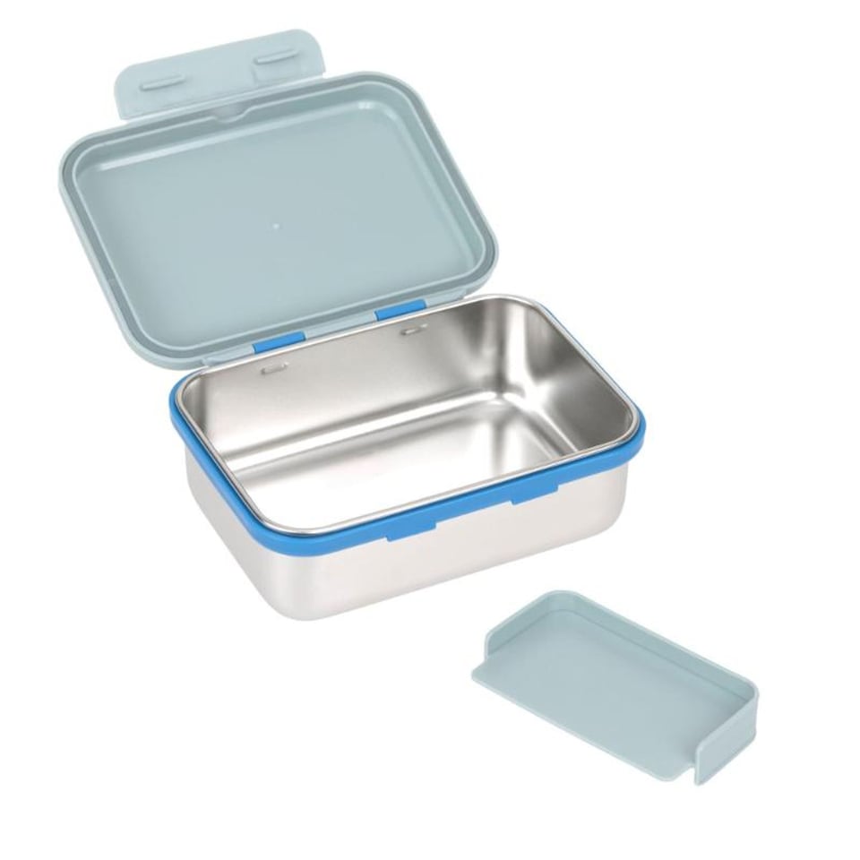 Lassig Stainless Steel Lunchbox Sunny Explorer Green Blue
