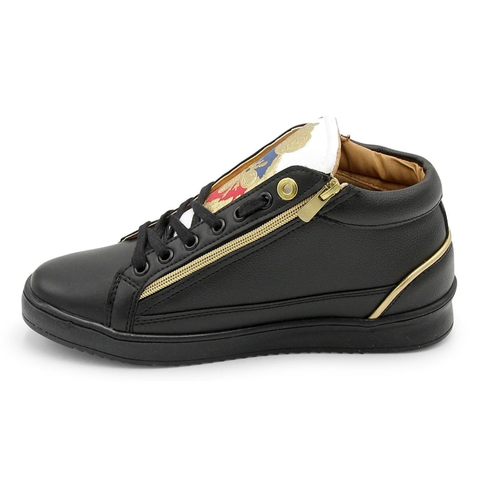 Heren Sneaker - Prince Black White - CMS98 - Zwart