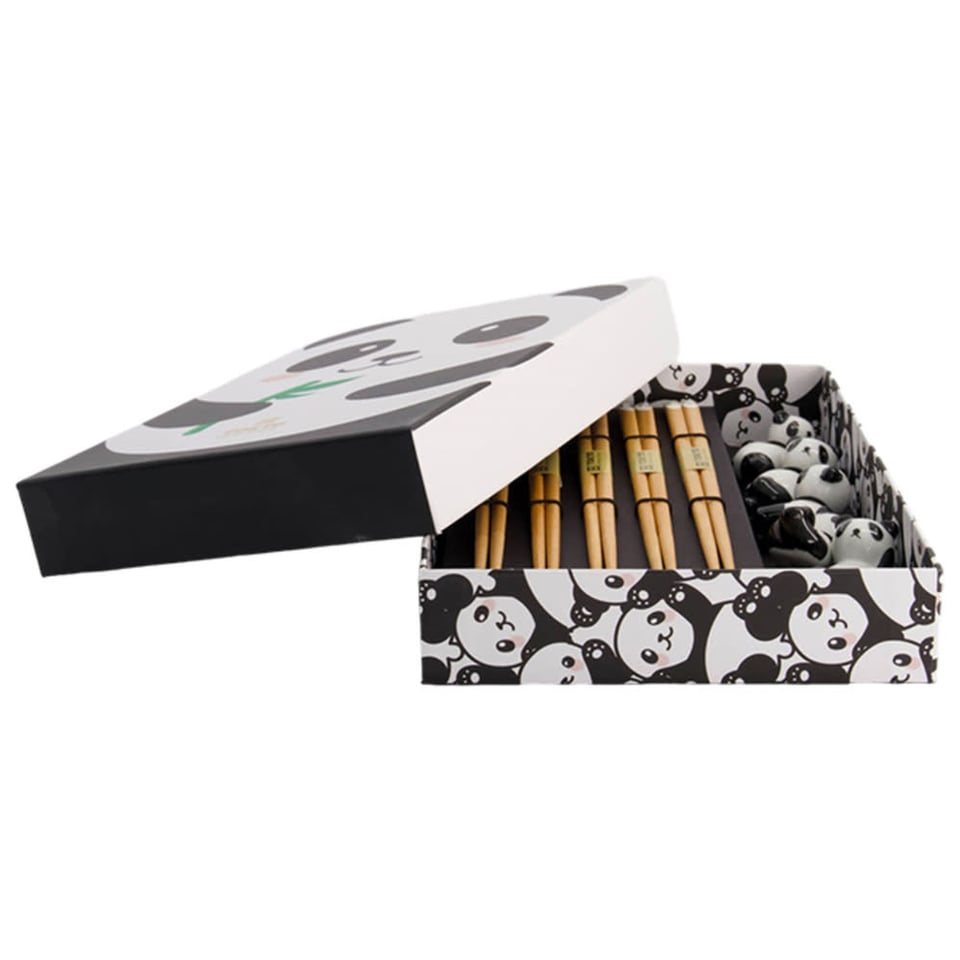 Chopsticks Panda Beer Set/5 in Cadeau Doos