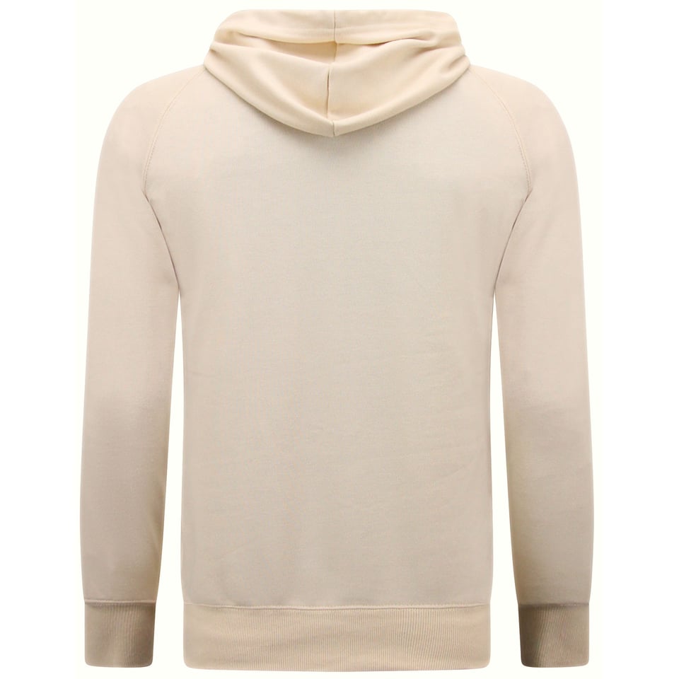Hoodie Heren - Sweat Shorts Heren - SET - Beige