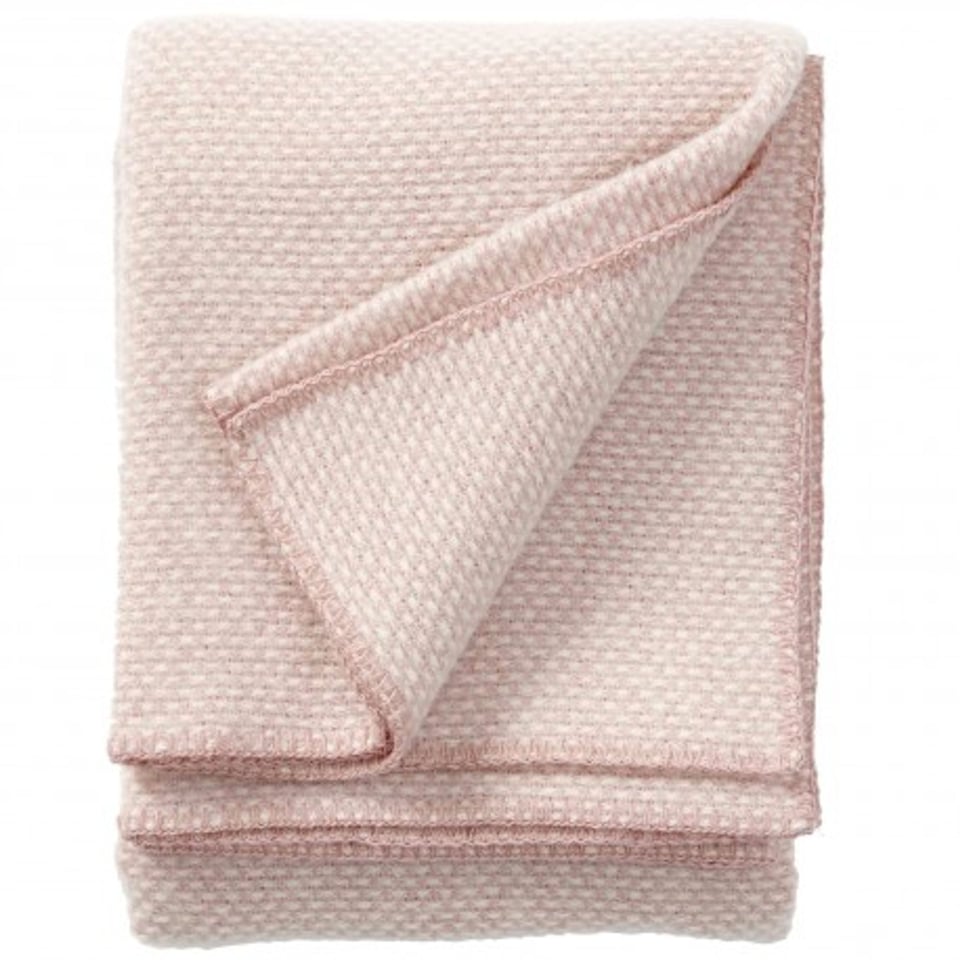 Wiegendeken Domino Eco Wool - Roze (Klippan)