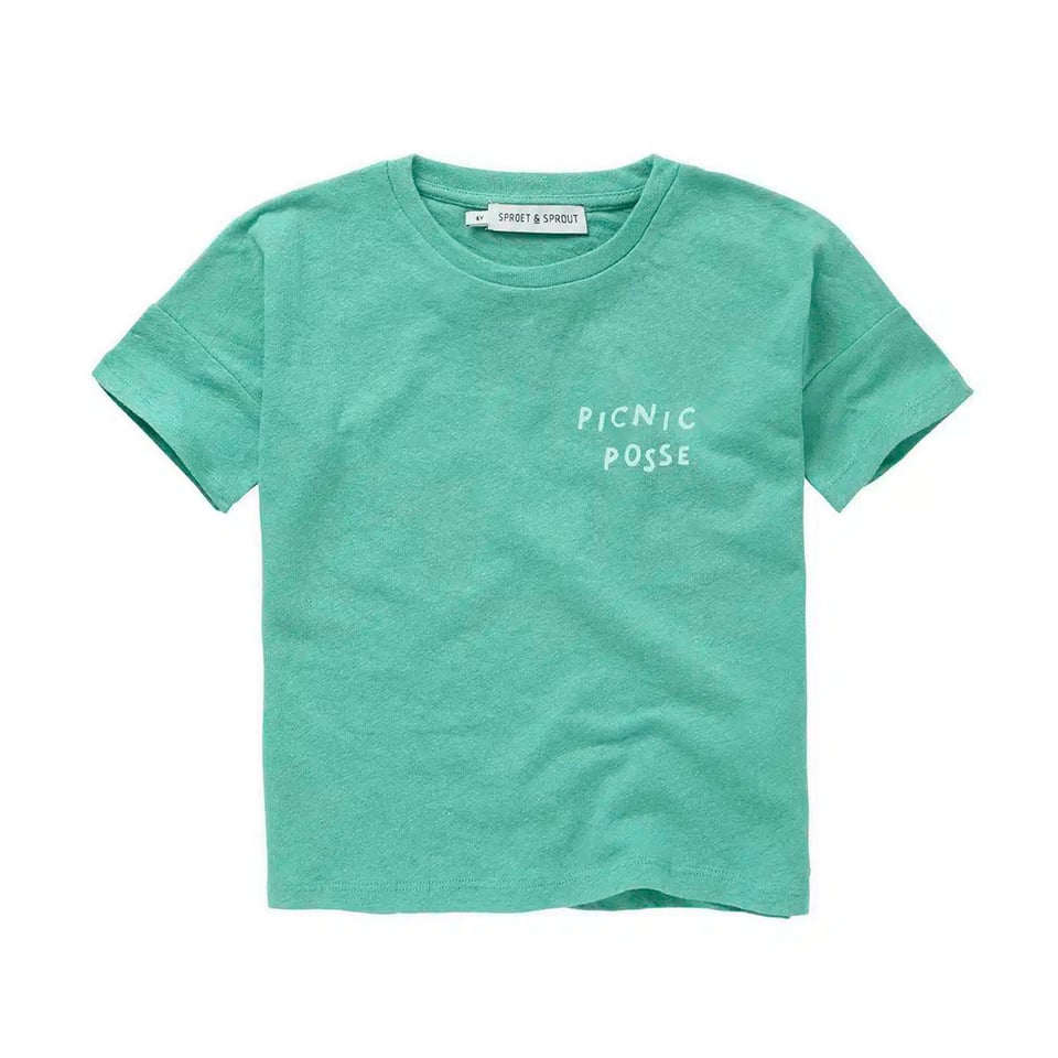 Sproet & Sprout Linen T-Shirt Botanical Green