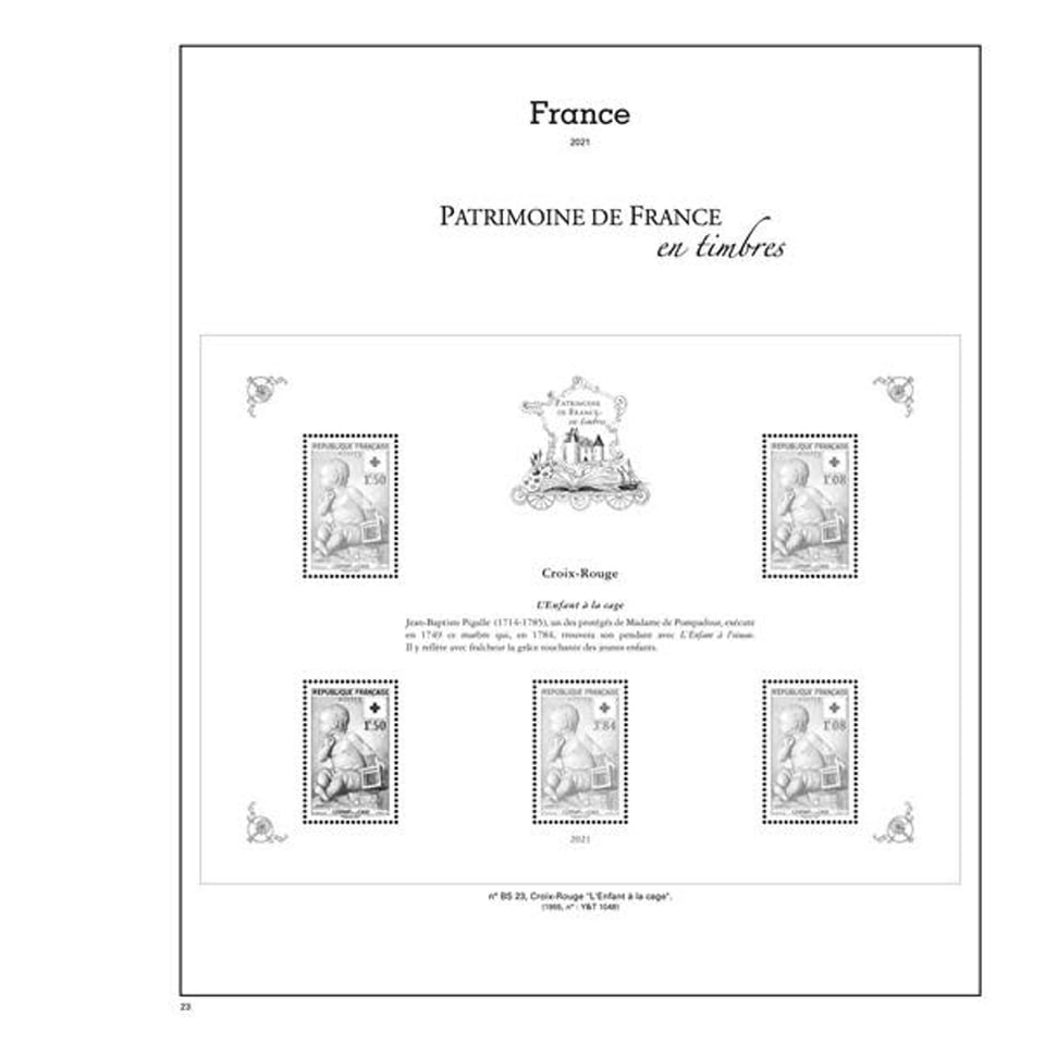 Patrimoine De France en Timbres SC - 2021