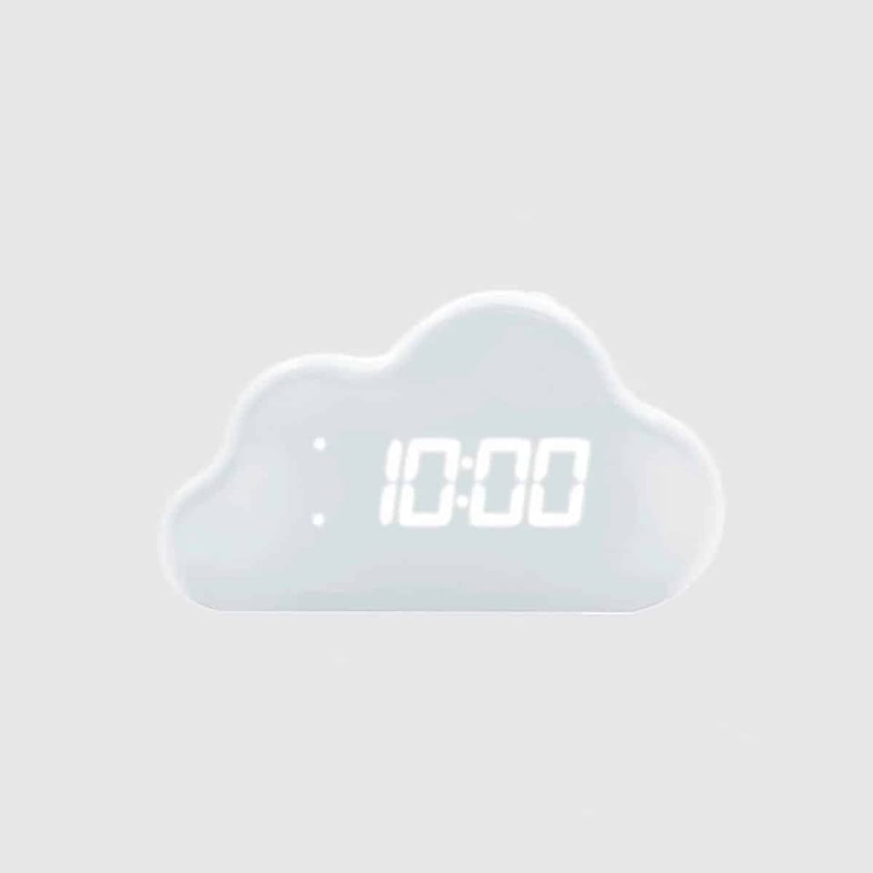 Lalarma - Digitale Wekker Met Thermometer en Sfeerlicht Wit